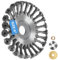 LvelfeProfessional Unkrautbürste, Unkrautbürste Freischneider mit 25.4 mm Durchmesser, Hochwertige Wildrasbürste für Benzin Rasenmäher, Unkrautbürste für Rasentrimmer