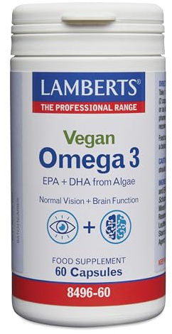 Lamberts Vegan Omega 3 DHA Algal Oil 60 Capsules