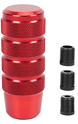 muge racing Universal Gear Shift Knob ,Shifter Knob Universal for Most Cars with 3 Adapters(8mm/10mm/12mm)-Red