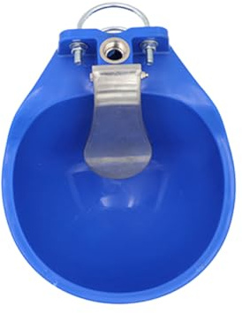 JEWEDECO Abbeveratoio in Plastica Blu per Bestiame e Ovini, Grande Capacità Livello Dell'acqua Stabile, Facile da Lavare, per Uso in Fattoria