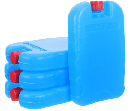 Healvian 4 Blocs Réfrigérants Réutilisables 250ml pour Glacière | Accumulateurs de Froid Étanches, Packs Glace Réutilisables pour Isotherme, Déjeuner, Camping et Pique