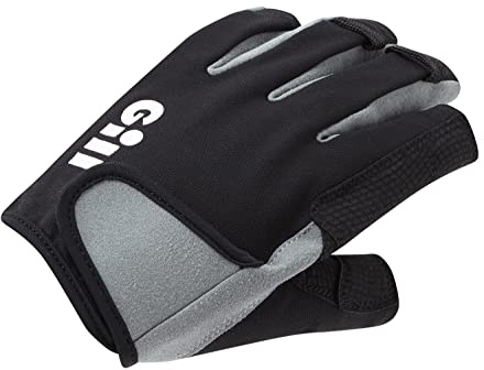 Gill Junior Junior Deckhand Gloves - Short Finger 7043J-BLK01 - Black Junior Size - Junior