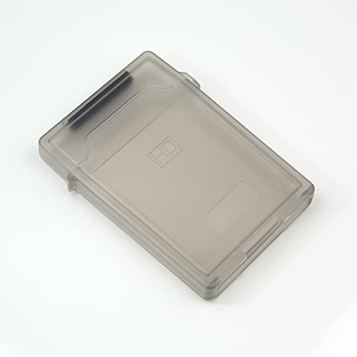(Pack of 2) Plastic Storage Enclosure Box Case for 2.5 Inch SSD HDD Hard Disk Drive 2.5'' (For Storage only)