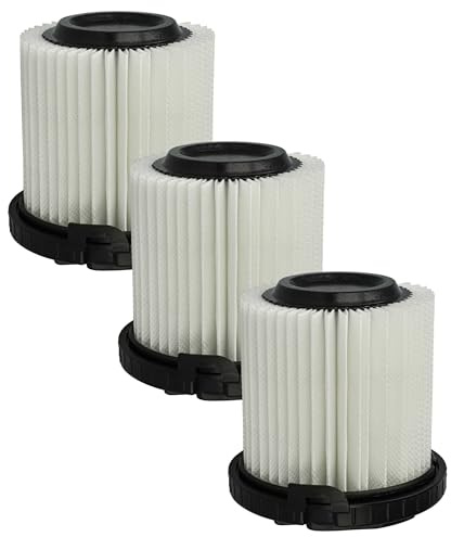 vhbw 3x Feinfilter kompatibel mit Kärcher VC 5 Cordless Premium, Premium, Premium Parquet Staubsauger - Luftfilter Weiß