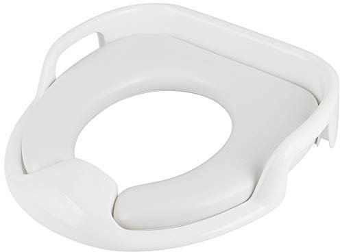 Töpfchen-Trainingssitz, Töpfchen-Trainingssitz für und Mädchen, Weicher Kinder-Toilettensitz mit Rutschfestem Griff (White)