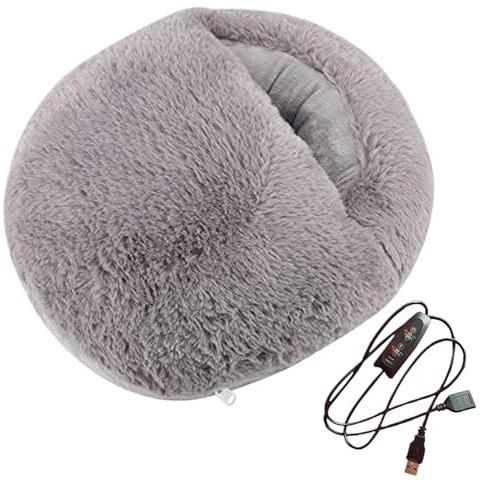 Elektrische Fußwärmer, Fast Heating Pad with 3 Temperature Settings, Detachable Washable Heat Wrap, Feet Warmer for Bed and Under Desk, Fast Heating Electric Foot Warmer, 3 Temperature Settings