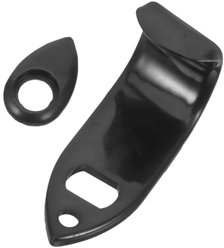 Hoement Poggiapollice per Sassofono, Supporto Ergonomico in Plastica Nera, Comodo da Usare, Accessorio Multiuso per Sax e Strumenti a Fiato