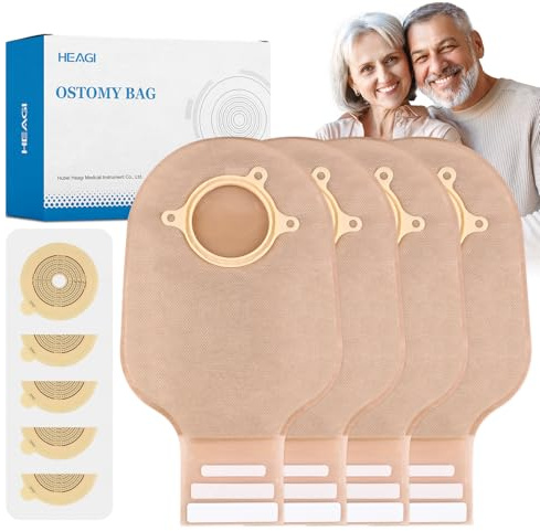 Heagimd 30 Pz Sacchetti per Colostomia, Sacche per Stomia a 2 Pezzi, 60 Mm