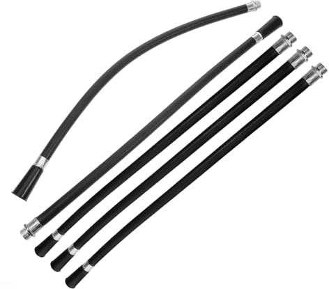 DIYEAH Tubo Flessibile Estintore Ugello Per Sostituzione, Tubo Ricambio Per Spruzzatore Estintore Polvere, Accessorio Antincendio Per Ufficio e Aziende, Set 5 Pezzi in Plastica Resistente