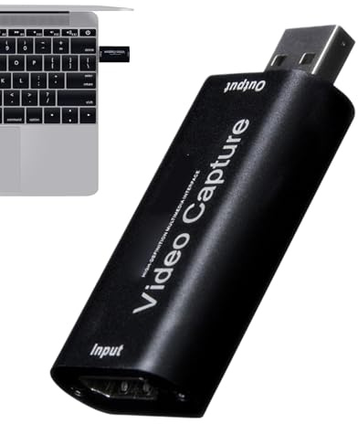 Carte de capture externe - Capturateur multifonction de jeux en haute définition - Adaptateur compact captureur audio pour amateurs d'sport et de streaming en continu