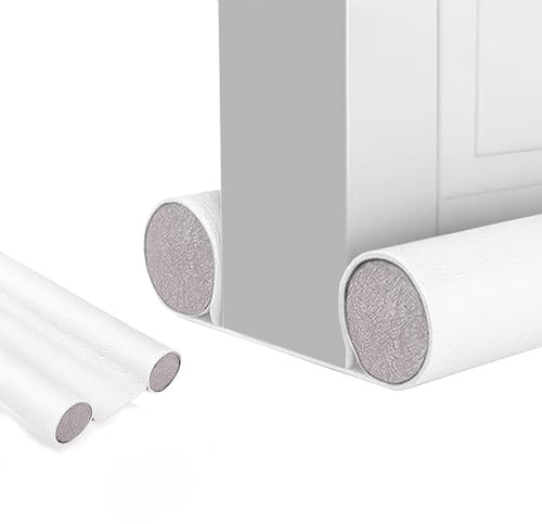 Burlete Bajo Puerta. Burlete Doble para Puertas y Ventanas, de Polipiel, Ajustable Entre 32-94cm. Aislamiento Acústico, Reductor Frio/Calor, Bloqueo de Viento, Luz, Polvo, Insectos.
