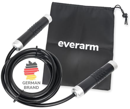 Heavy Jump Rope - Spürbar mehr Widerstand für Schulter- & Griffkraft - Gewichts-Springseil für intensives Fitness-, Box- & Crossfit-Training