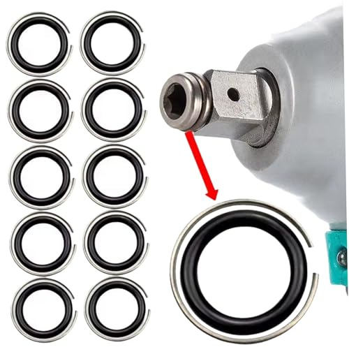 10 jeux d'anneaux de clé en plastique 1/2, bagues de retenue pour clé à chocs avec joint torique, pièces et accessoires d'outils 'installation |.Pistolet à percussion électrique 1/2 entraînement