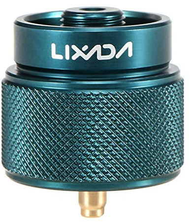 Lixada Camping Stove Adapter 1L Outdoor Propane Small Tank Input EN417 Lindal Valve Output