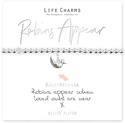 Life Charms Robins Appear When Loved Ones Are Near bracelet