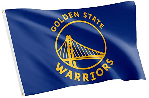 Desert Cactus Golden State Warriors Flag NBA 100% Polyester Indoor Outdoor 3x5 feet National Basketball Association Team Flags (Flag #2)