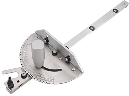 Goshyda Tischkreissäge-Gehrungslehre, Universelle Aluminium-Gehrungslehre mit Hoher Genauigkeit und Mehreren Winkelanschlägen, Werkzeuge, Heimwerkerzubehör für die Holzbearbeitung