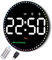 U-picks Wanduhr Digitale Groß mit Fernbedienung & Farb Dynamischer Sekundenzeiger,LED Wanduhr Digital Uhr mit Adapter,Einstellbare Helligkeit Digitale Wanduhr Digital Wecker für Wohnzimmer Garage