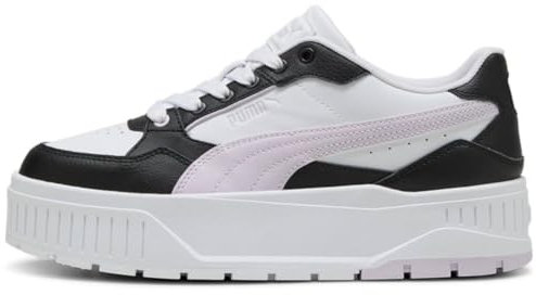 PUMA Damen Karmen II Idol Sneaker, White-Lilac Frost Black, 37 EU
