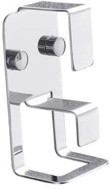 KITANDOVE Practical Double Hooks Stainless Steel Washbasin Hanger Over Door Hanger