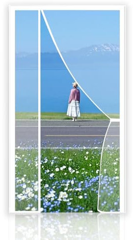 Magnetic Fly Screen Balcony Door Insect Protection Roller Blind with Tape Fastener Full Size Mesh Curtains Pet Friendly Skylight 150x220cm White