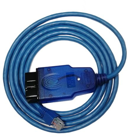 Alchiauto OBD OBD2 Ethernet Enet RJ45 OBDII Kabel VOE OBD zu Ethernet Adapter Kompatibel mit Volvo Fahrzeugen SPA CMA VIDA PC 2016+