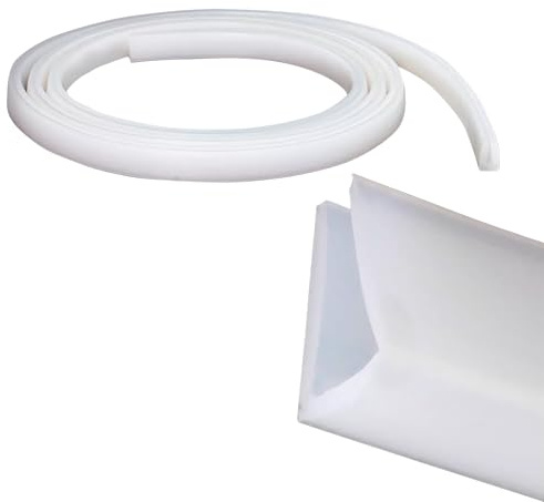 ACESOME U-form kantskydd, 2 meter glas trimtätning av silikon, bildörrskydd, kantskydd för skåpkanter, slutlister, takkanter, bänkskivor (för kanter 0–1 mm)