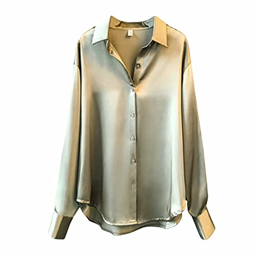 Damblus, elegant, festlig, satin, lång blus, damer, eleganta stora storlekar, blusskjorta, löst sittande skjorta, blus, affärs-t-shirt, långa t-shirts, , t-shirt, vintage, skjorta, termo, lång