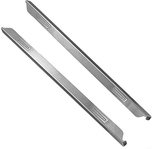 EffiFish 2 Pack Stainless Steel Stove Gap Cover, 23 Inch for Heat Resistant Kitchen Counter Seal Strip For Oven Hob Edge, Easy Clean Debris Guard(A)