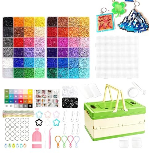 Set di perline da stirare | Decorazione artistica di perline | Set di perline da stirare, per principianti, bambini, adolescenti, adulti, casa, appartamento, scuola d'arte
