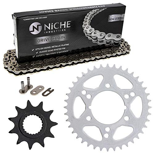 NICHE Drive Sprocket Chain Combo for Polaris Trail Boss 330 325 Front 11 Rear 40 Tooth 520NZ Standard 78 Links
