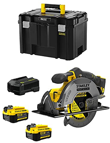 Handkreissäge STANLEY FatMax SFMCS500M2T (2 Batterien 4,0 Ah + Ladegerät + TSTAK VI)