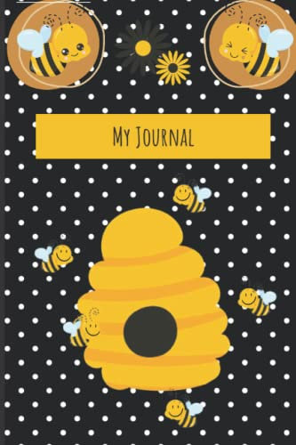 My Journal: Fun bee gnome journal, 120 page notebook