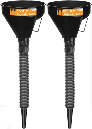 Xtremeauto Flexible Funnel & Spout - Car, Fuel & Wide Mouth Funnel For Oil, Adblue, Screenwash, Coolant & Petrol