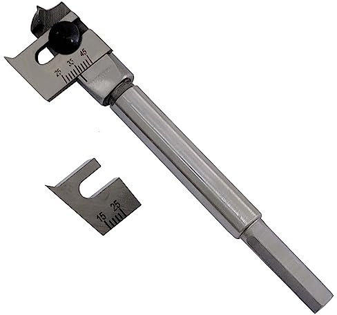 15-45mm Adjustable Spade Bit Tool Expansive Flat Woodworking Boring Drill Bit Set