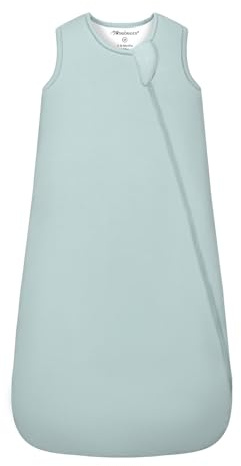 Mosebears Saco de Dormir para Bebé de Invierno Fibra de Bambú 2.5 TOG,Super Suave y cálido.(Calm Sage,18-36 Meses)