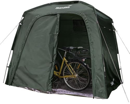 Skandika Tente de Stockage L | Équipement, Garage à Vélo, Hauteur 1,7m, Étanche, Adapté à l'Hiver, Avec Sol | Abri pour Extérieur, Jardin, Camping