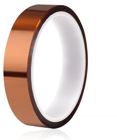 YIXISI 20mmx33m Cinta de Alta Temperatura, Cinta Adhesiva Kapton para Soldar por Transferencia de Calor y Aislamiento, Soldadura por Ola