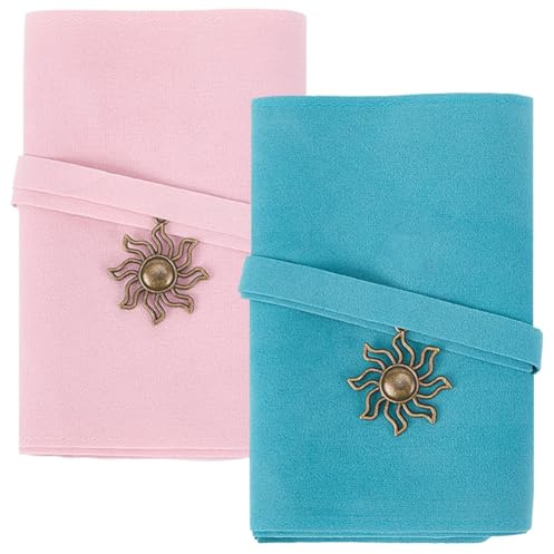 CREATCABIN 2 pieza de tarot de terciopelo, porta cartas de tarot, bolsas para cartas de tarot, fundas para cartas de tarot con amuleto de eclipse solar, bolsa de transporte para tarot, soporte de alma
