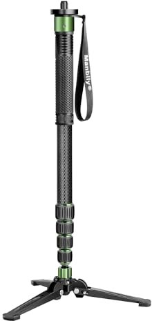 Manbily Monopié de fibra de carbono con base