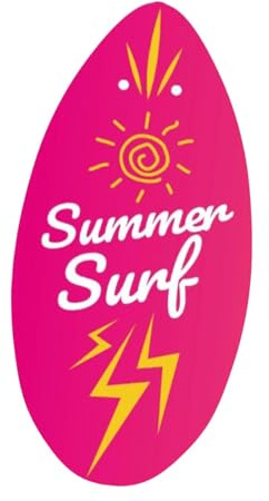 Hellery Skimboard da 41 Pollici per Acque Basse, Tavola da Surf per Principianti E Adulti, Style C