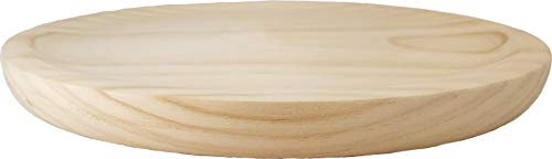 PACK DE 6 UNIDADES Plato redondo madera pino para pulpo, fiambre, cortar, salvamanteles (20 cms)