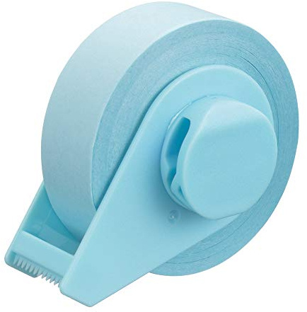 Yamato TFC-15-PB Sticky Notes, Tape No Clip Fusen, 0.6 inches (15 mm) x 32.8 ft (10 m), Magnetic, Pastel Blue