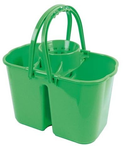 RS 14L GREEN Double Mop Bucket & Wringer 8+6ltr 102950G