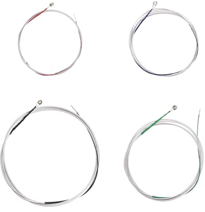 4-delat universellt strängset (ADGC) med stålkärna förnicklad lindning och kulhuvud för 4/4,3/4,1/2,1/4 cello