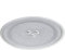 CABLEPELADO Plato Microondas Universal, Plato Giratorio Microondas, Plato de Vidrio Microondas, 3 Fijadores centrales, Diámetro 255 mm