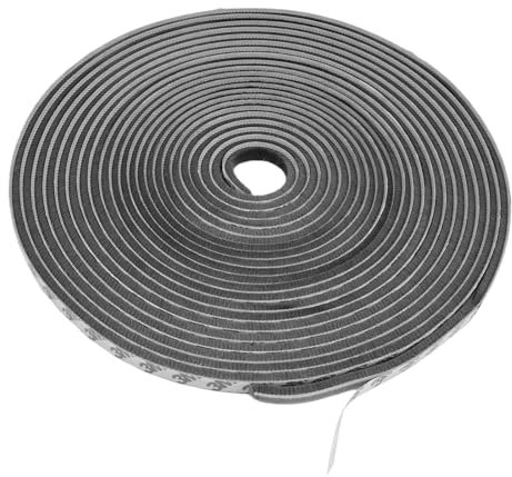 Burletes para Ventanas Correderas, 9mm(B) x 5mm(D) x5M(L) Burlete Cepillo Ppuerta, Burlete Cepillo Ventana Corredera, Junta de Cepillo Autoadhesiva, para Anti Frío, Aislante, Ruido y Colisión (Gris)
