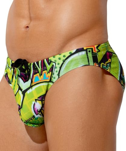 Mauro Kane Costume da Bagno Uomo Slip Nuoto Uomo Swim Briefs Coulisse Regolabile Elastico a Vita Bassa Piscina Pantaloncini Sportivi