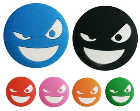 Amortiguador de vibración de tenis, paquete de 6 amortiguadores de raquetas de tenis, amortiguadores protectores de silicona antivibración para absorción de impactos de raqueta de tenis, accesorios de