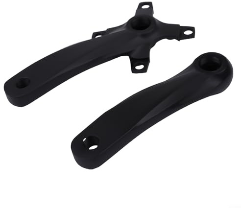 Posheliox Bielas de aleación de 152 mm para bicicleta BCD104, rosca de pedal de 9/16 pulgadas, cadena de 7-12 velocidades, cadena negra para bicicleta de montaña